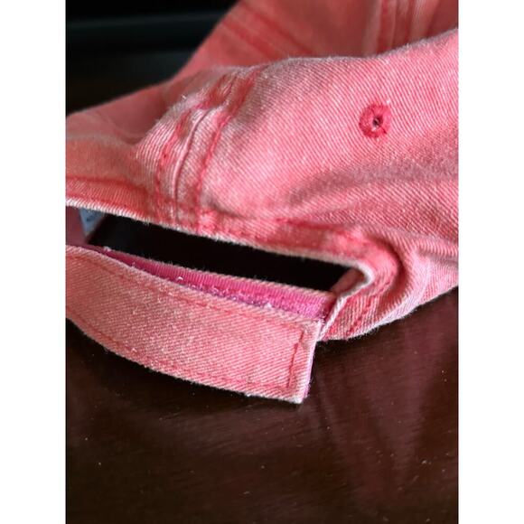 Kaufman Women's Pink 100% Cotton Marathon Adjustable Strap Baseball Hat - Picture 3 of 6